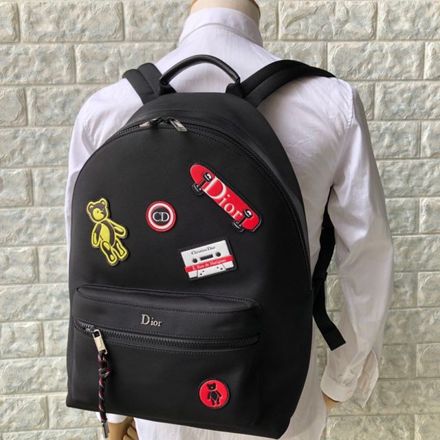 Dior包 迪奧雙肩包 Dior19專櫃夏款雙肩包 Dior帆布後背包  Dyd1244